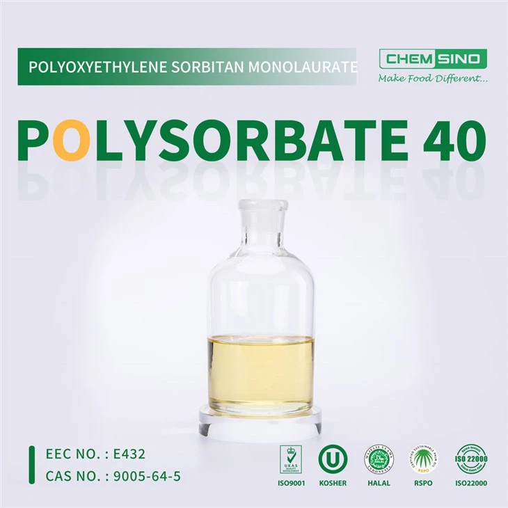 Faigh na Torthaí Eibleachta is Fearr le Polysorbates Leacht Polysorbate 40 CAS NO.9005-66-7