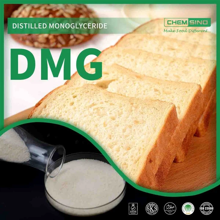 Ceannaigh Uimh. CAS 123-94-4 Púdar Monaglicrídí Driogtha DMG don Tionscal Bia
