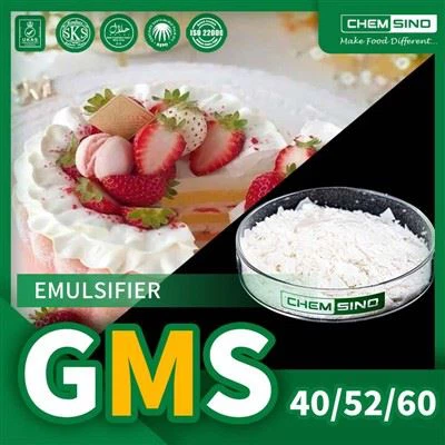 Breiseán Bia Ilchineálach GMS 40 Púdar Glicearol Monostearate Uimh. CAS31566-31-1