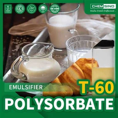 Polysorbate 60: Emulsifier Vegetarian Le haghaidh Feidhmchláir Vegan